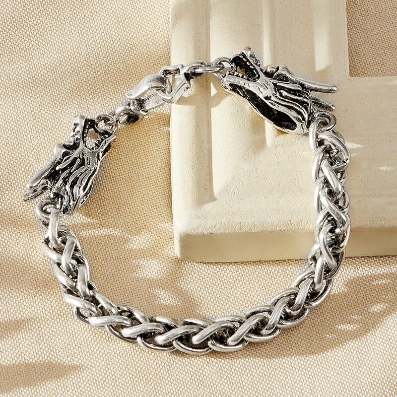 

Dragon Chain Bracelet, Silver