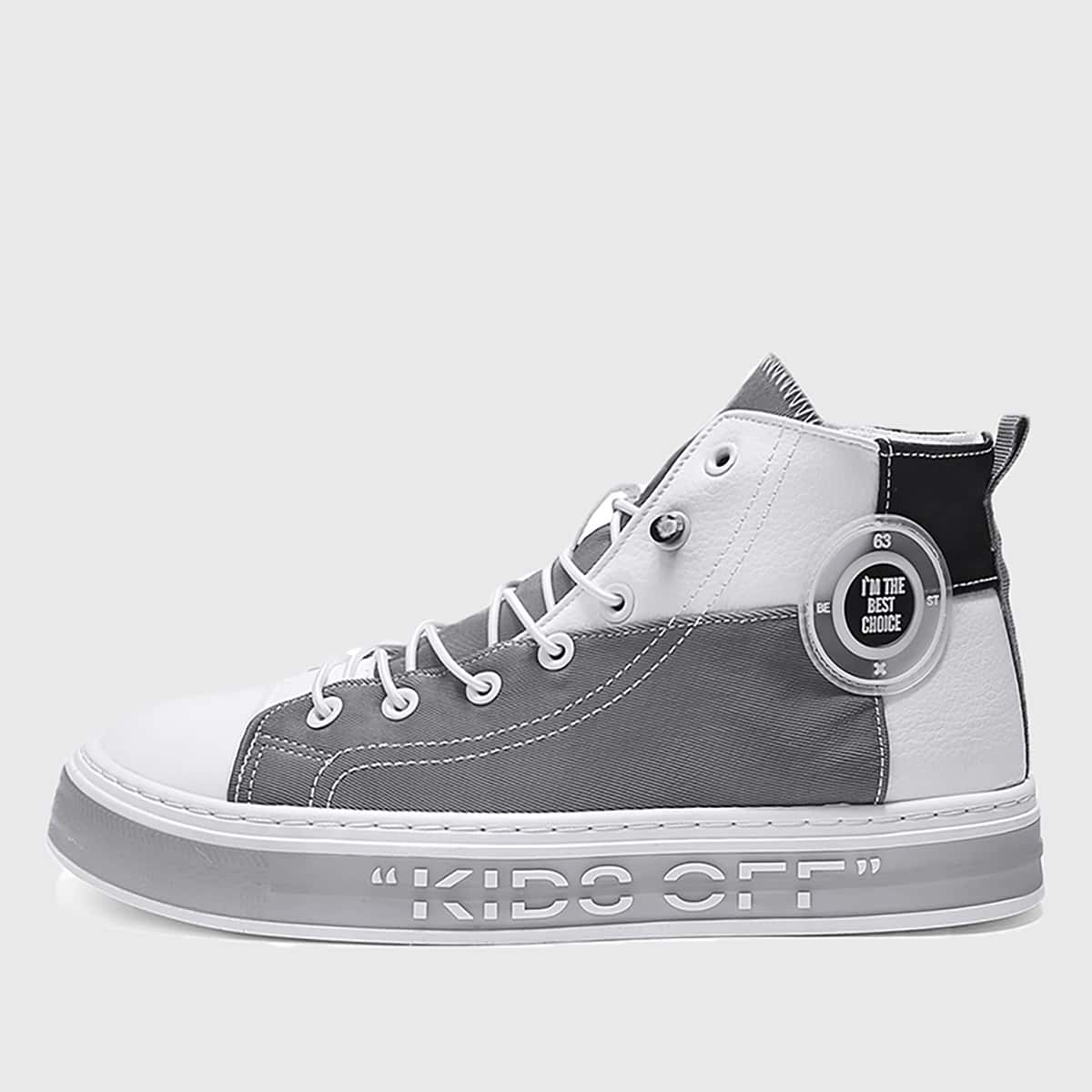 

Guys High Top Canvas Shoes, Grey