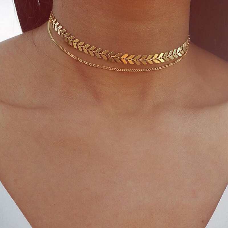 

Geo Chain Choker, Gold