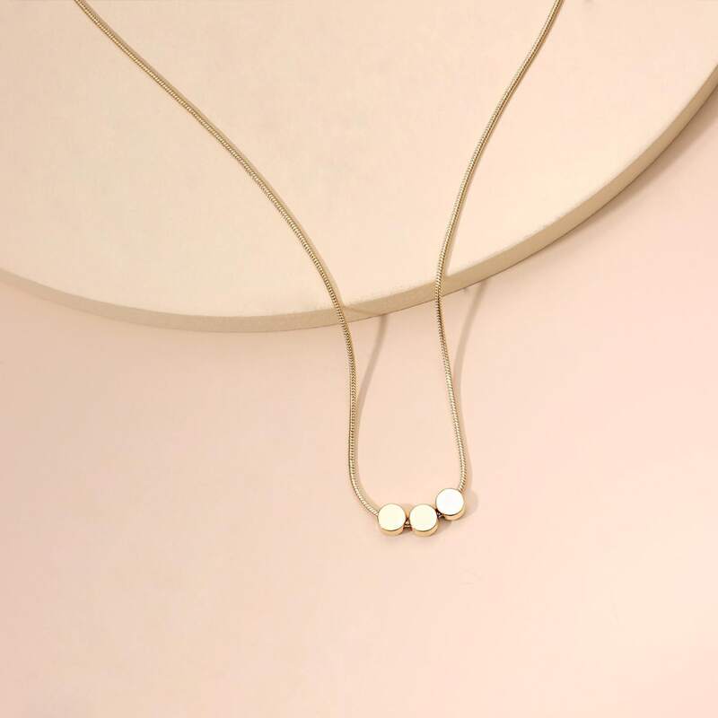 

1pc Beaded Choker, Gold