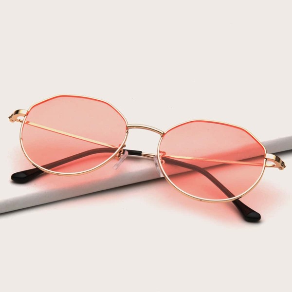 

Metal Frame Sunglasses, Pink