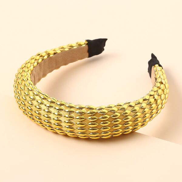 

Metal Decor Hair Hoop, Yellow