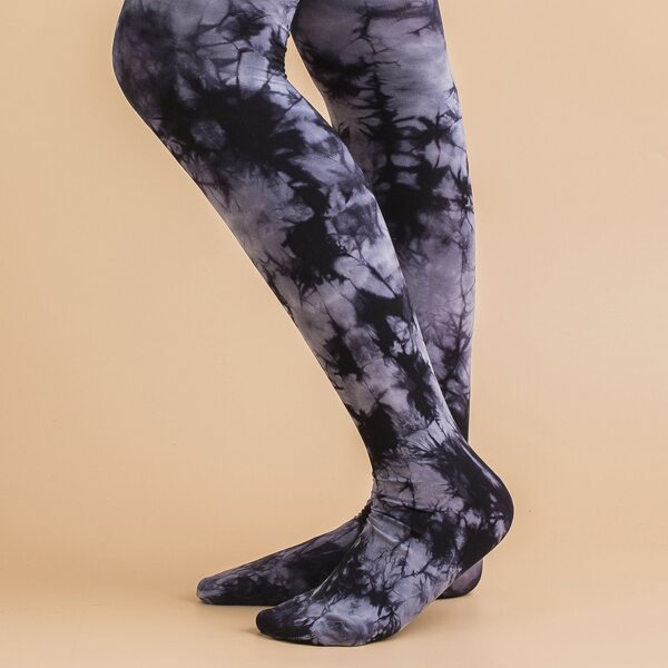 

Girls Tie Dye Pattern Tight, Black