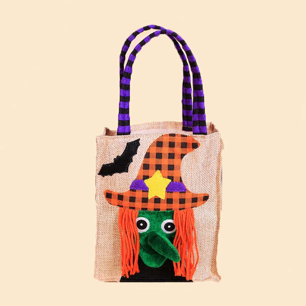 

Halloween Witch Candy Bag, Mustard yellow