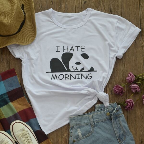 

Plus Slogan & Cartoon Graphic Tee, White
