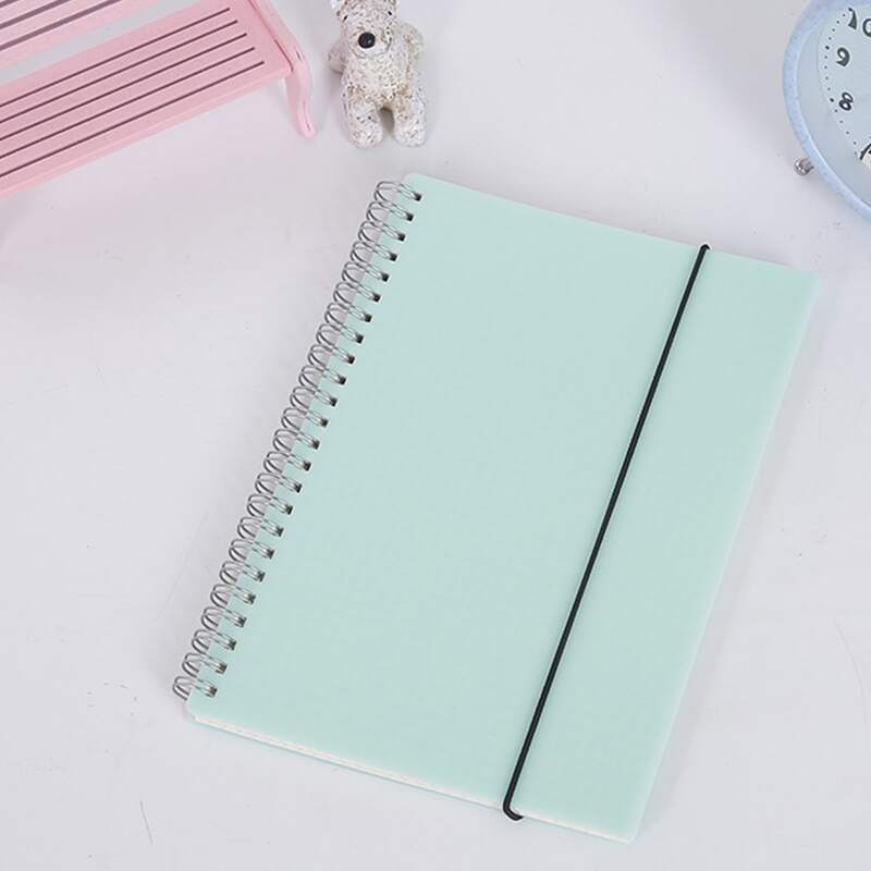 

1pack Plain Cover Spiral Notebook, Green