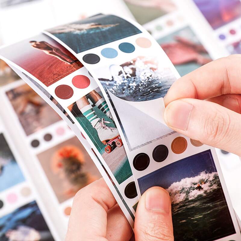 

3sheets Random Landscape Sticker, Multicolor