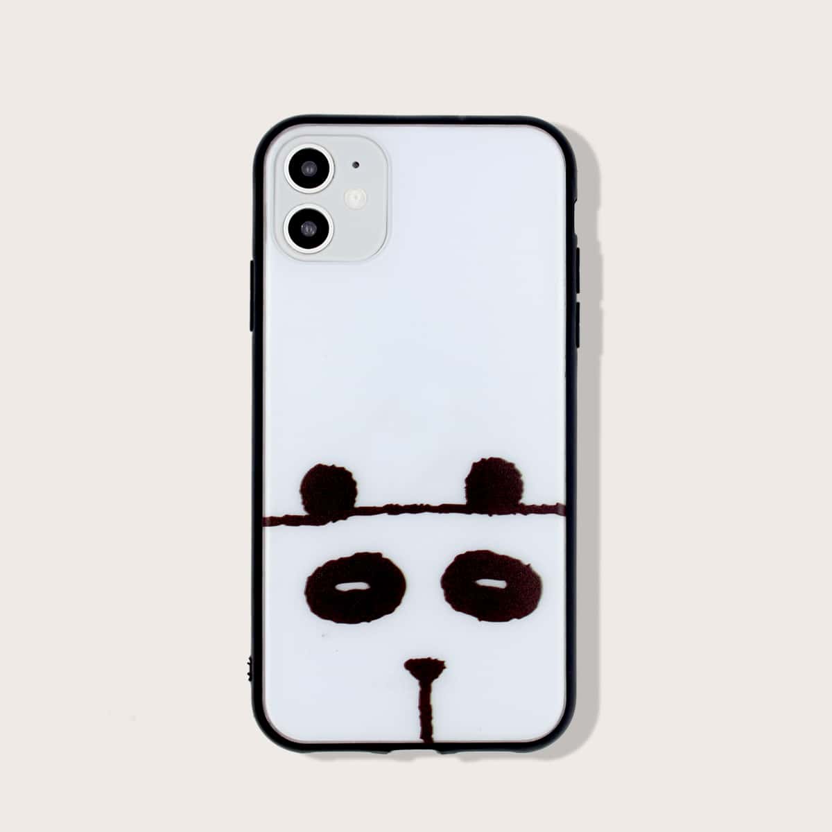 

1pc Cartoon Graphic iPhone Case, Clear