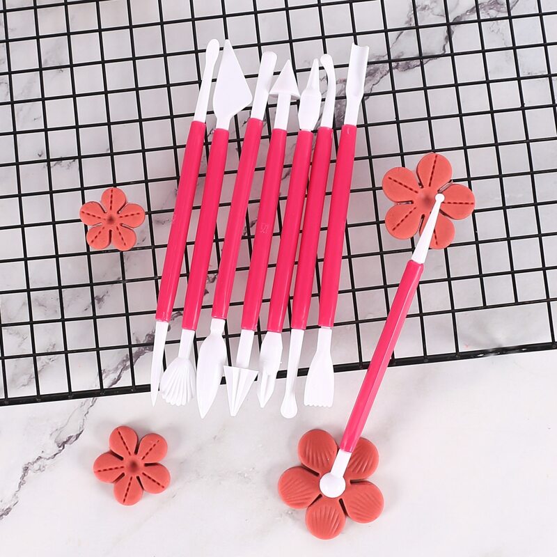 

8pcs Cake Carving Tool, Red