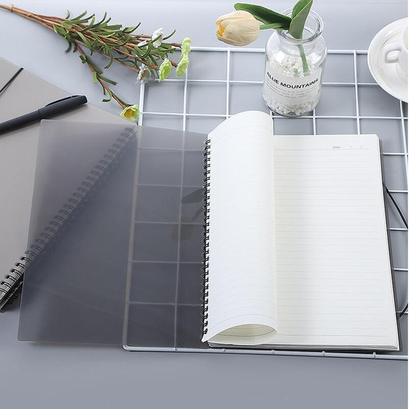 

1pack Plain Cover Spiral Notebook, Grey