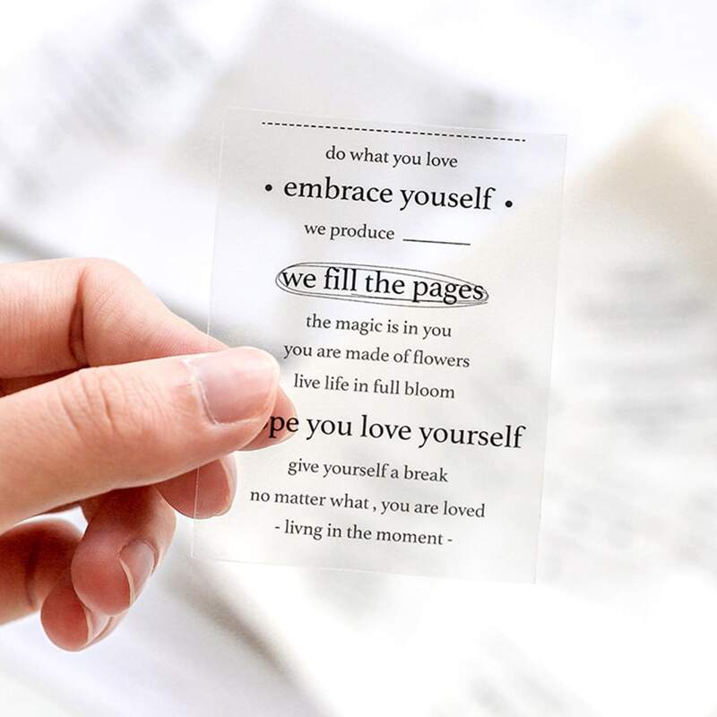 

2sheets Letter Clear Sticker, Multicolor