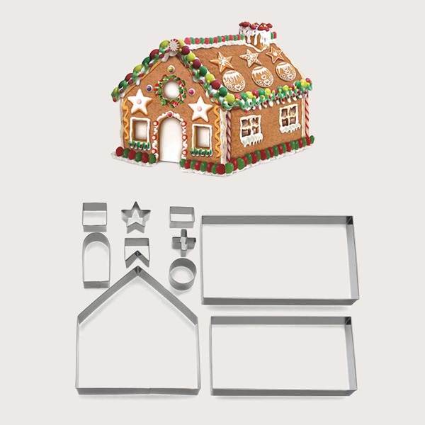 

18pcs Christmas Biscuit Mold, Silver