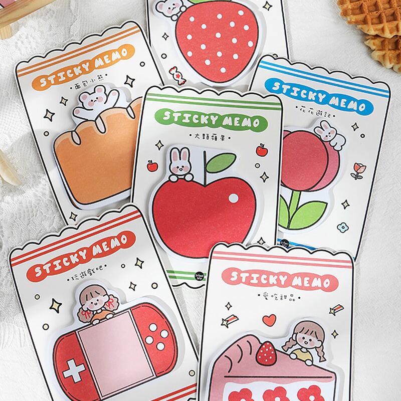

1pack Cartoon Graphic Random Sticky Note, Multicolor