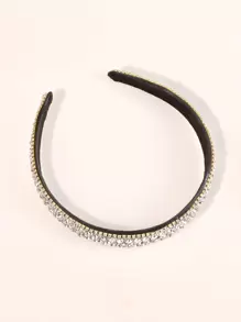 派對鑲鑽裝飾發箍 - 白色 - 查看 2