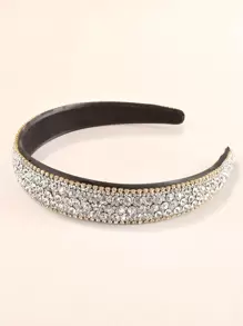 派對鑲鑽裝飾發箍 - 白色 - 查看 3