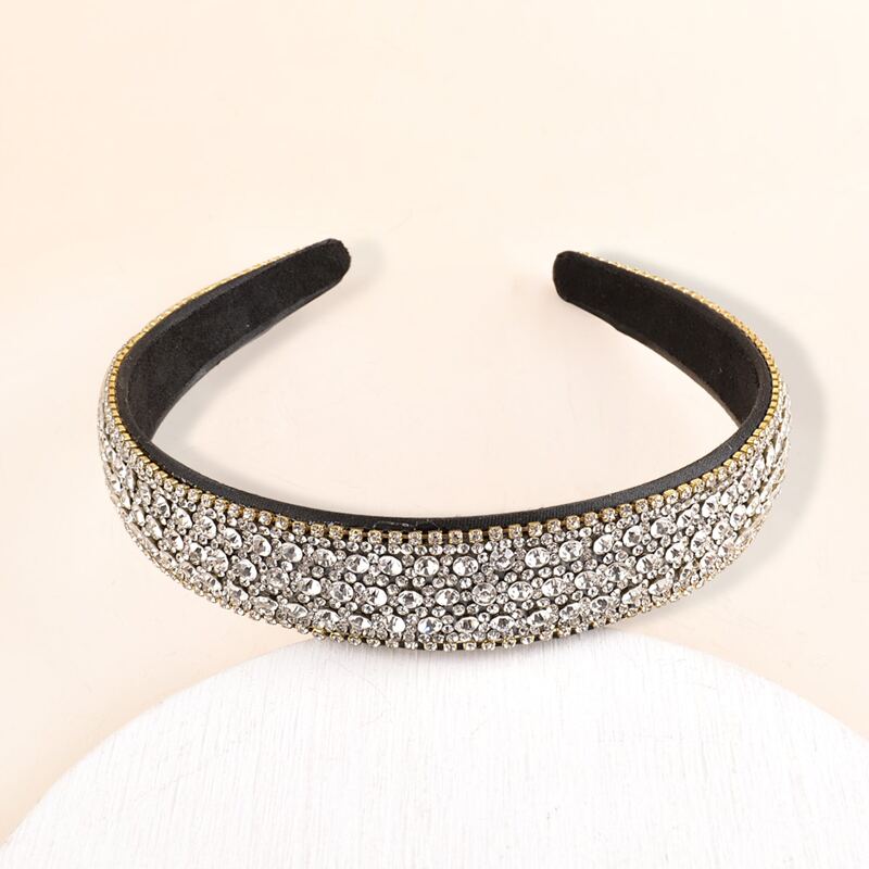 

Rhinestone Decor Hair Hoop, White