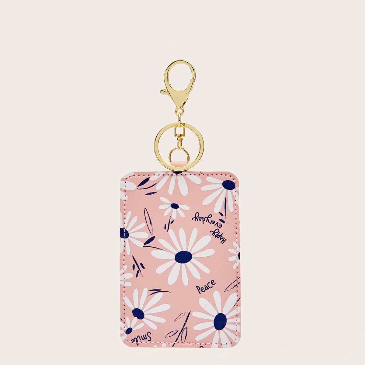 

Floral Graphic Card Holder, Pink