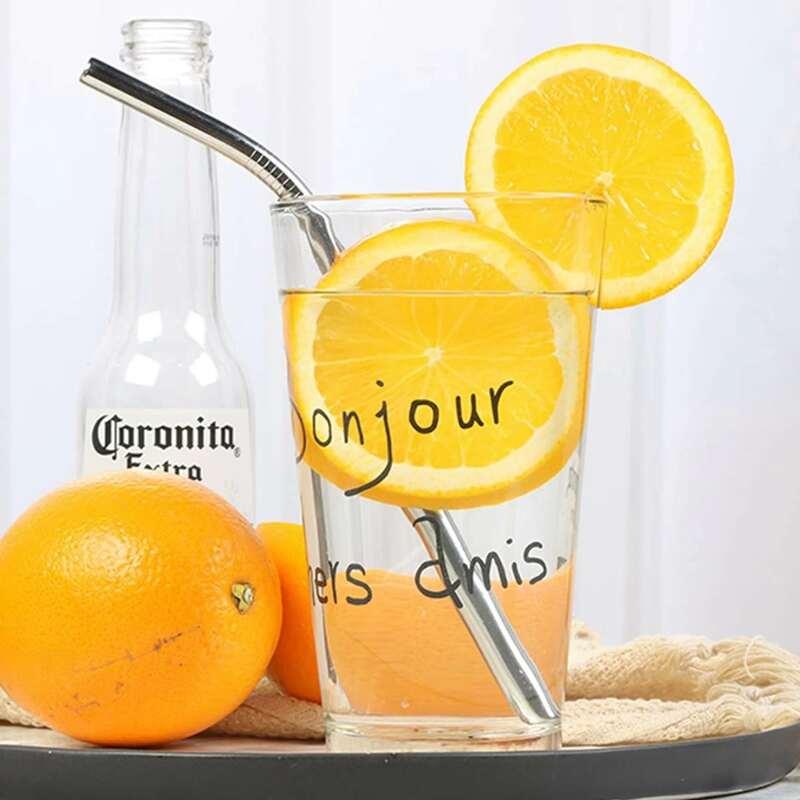 

5pcs Stainless Steel Straw, Silver