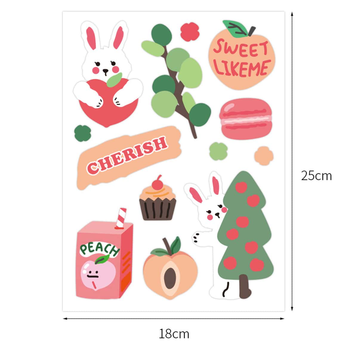 

1sheet Cartoon Sticker, Multicolor