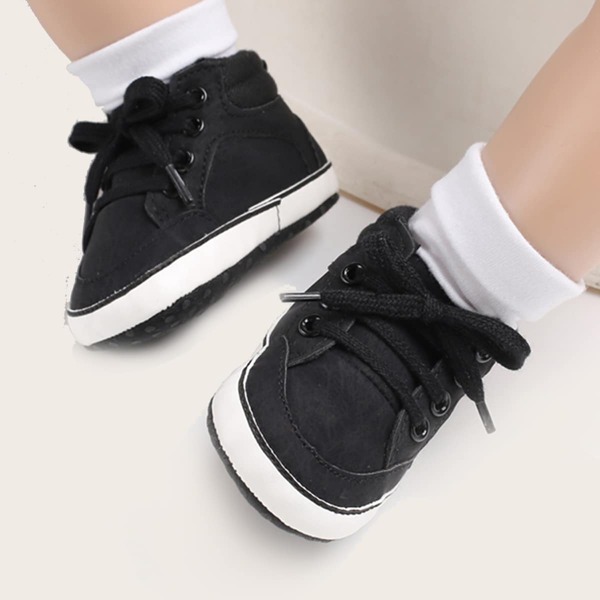 

Baby Boy Lace-up Front Sneakers, Black