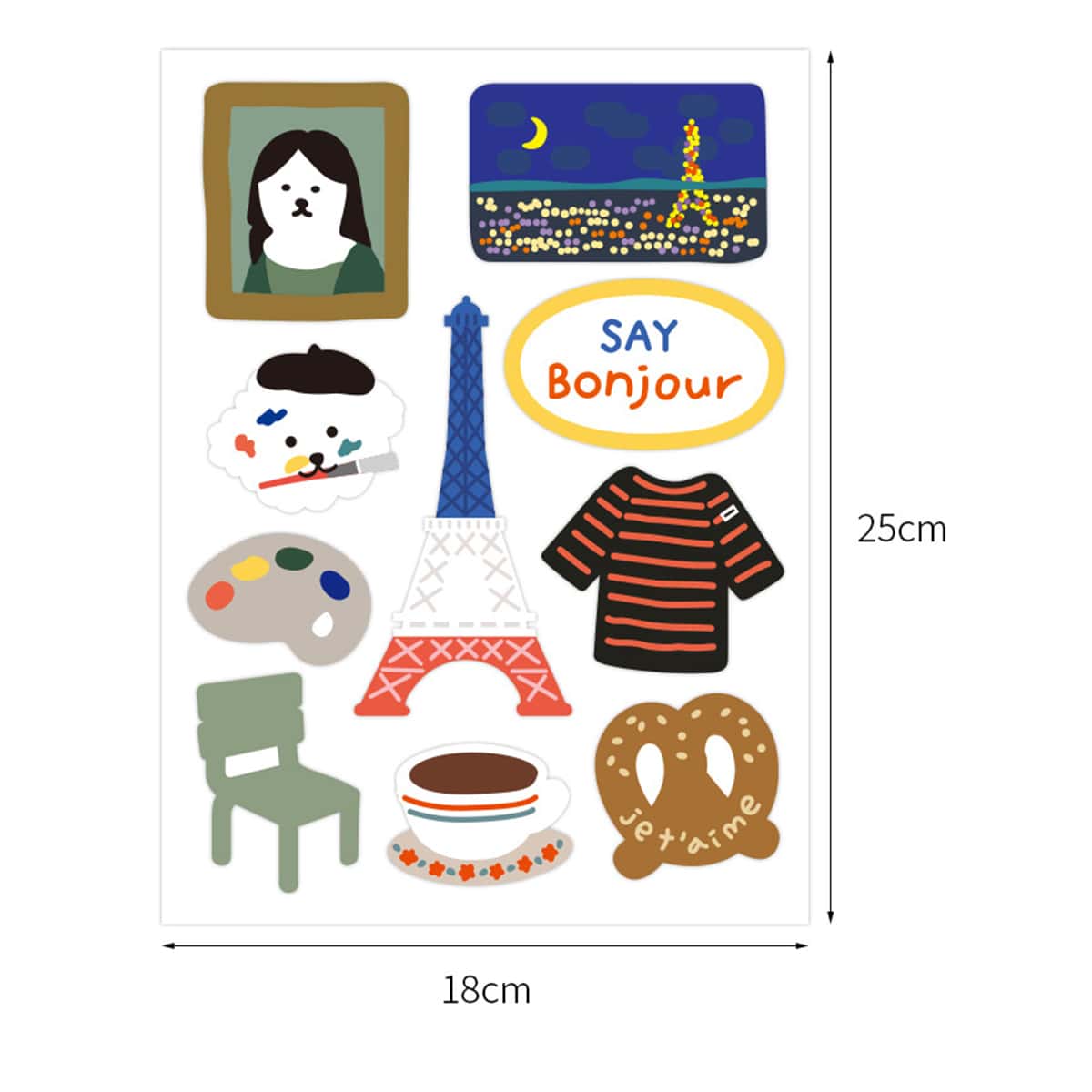 

1sheet Cartoon Sticker, Multicolor