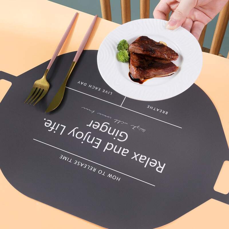 

Slogan Graphic Placemat, Grey