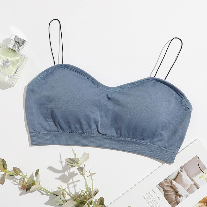 

1pack Solid Bralette, Dusty blue