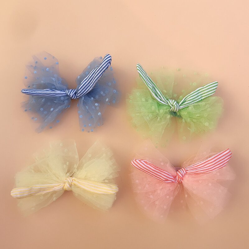 

1pc Random Polka Dot Bow Hair Clip, Multicolor