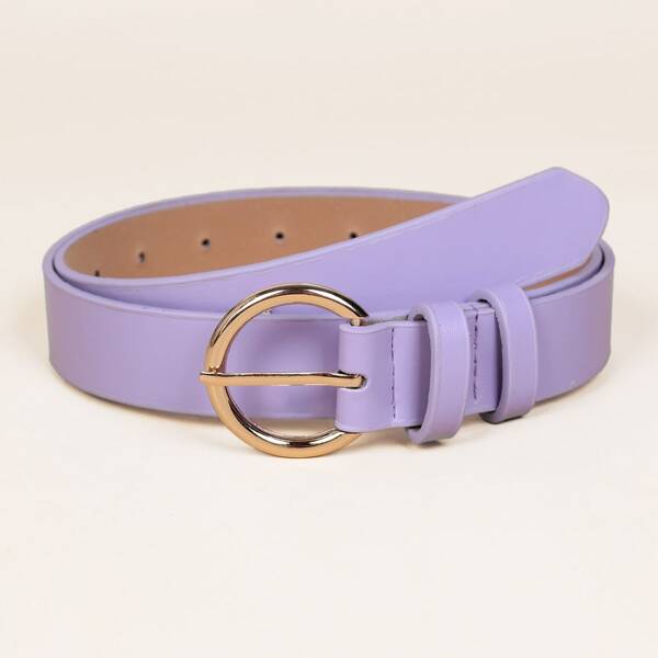 

Metal Buckle Belt, Purple