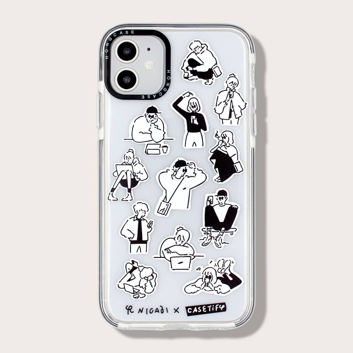 

1pc Cartoon Figure Graphic iPhone Case, Multicolor