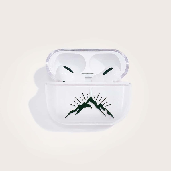 

1pc Mountain Pattern  Case, Clear