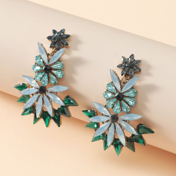 

Gemstone Drop Earrings, Multicolor