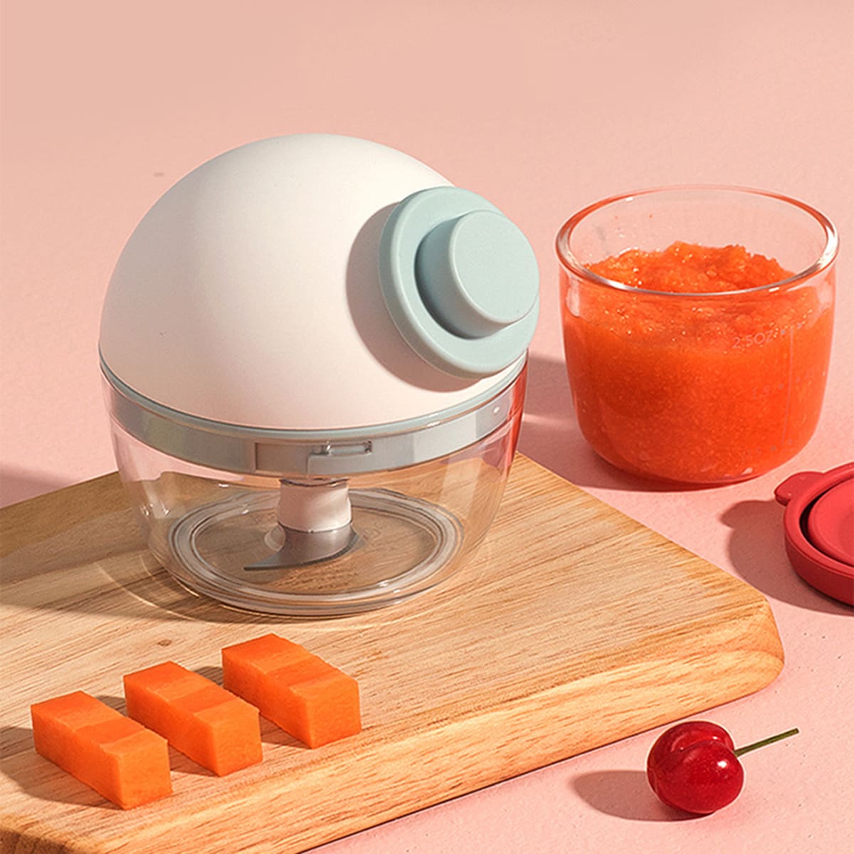 

1pc Multifunction Manual Random Vegetables Chopper, Multicolor