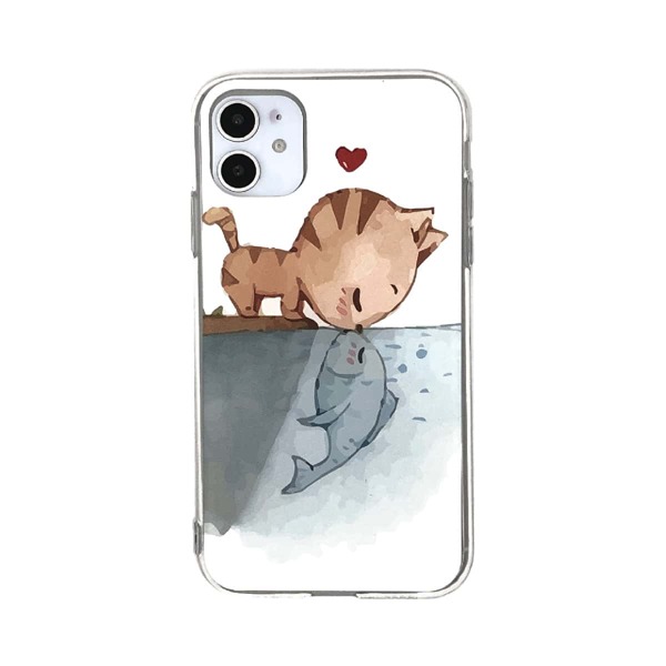 

1pc Cartoon Graphic iPhone Case, Multicolor