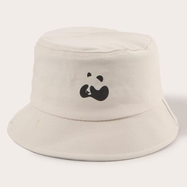 

Kids Cartoon Graphic Bucket Hat, Beige