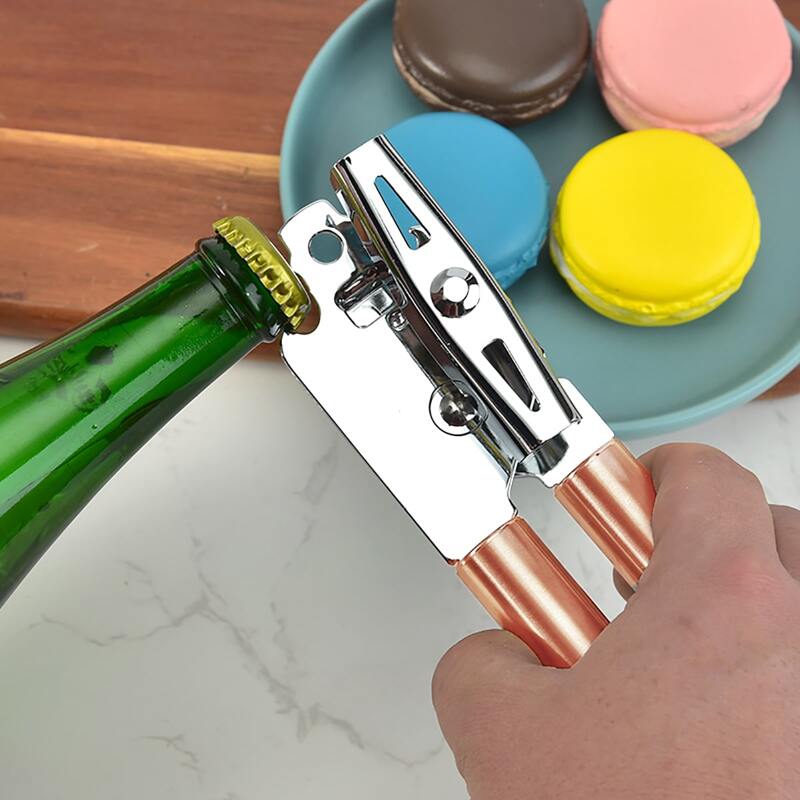 

1pc Multifunction Stainless Steel Opener, Gold