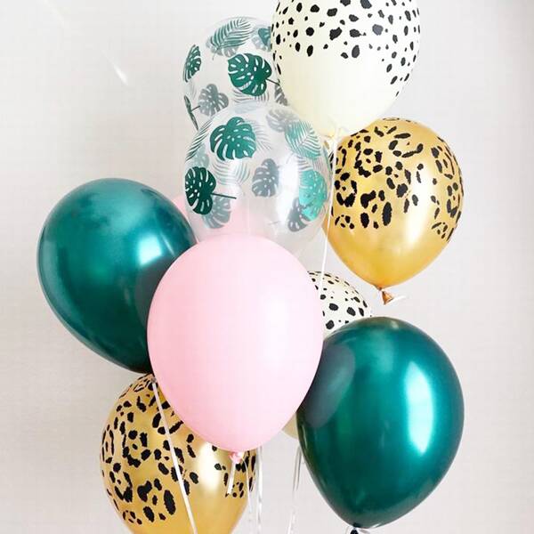 

10pcs Decorative Balloon Set, Multicolor