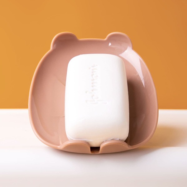 

1pc Cartoon Soap Holder, Dusty pink