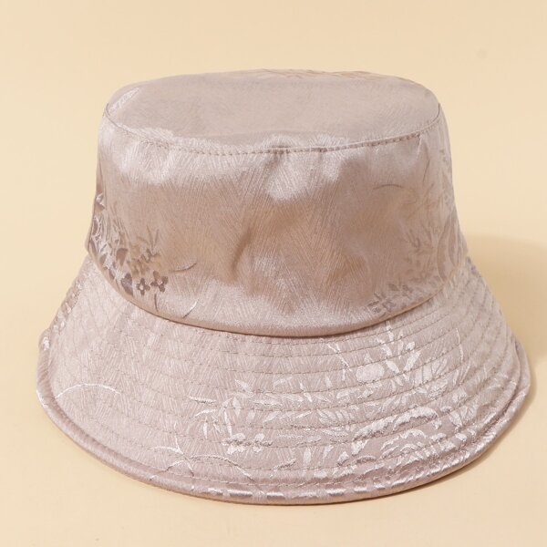 

Plant Pattern Bucket Hat, Pink