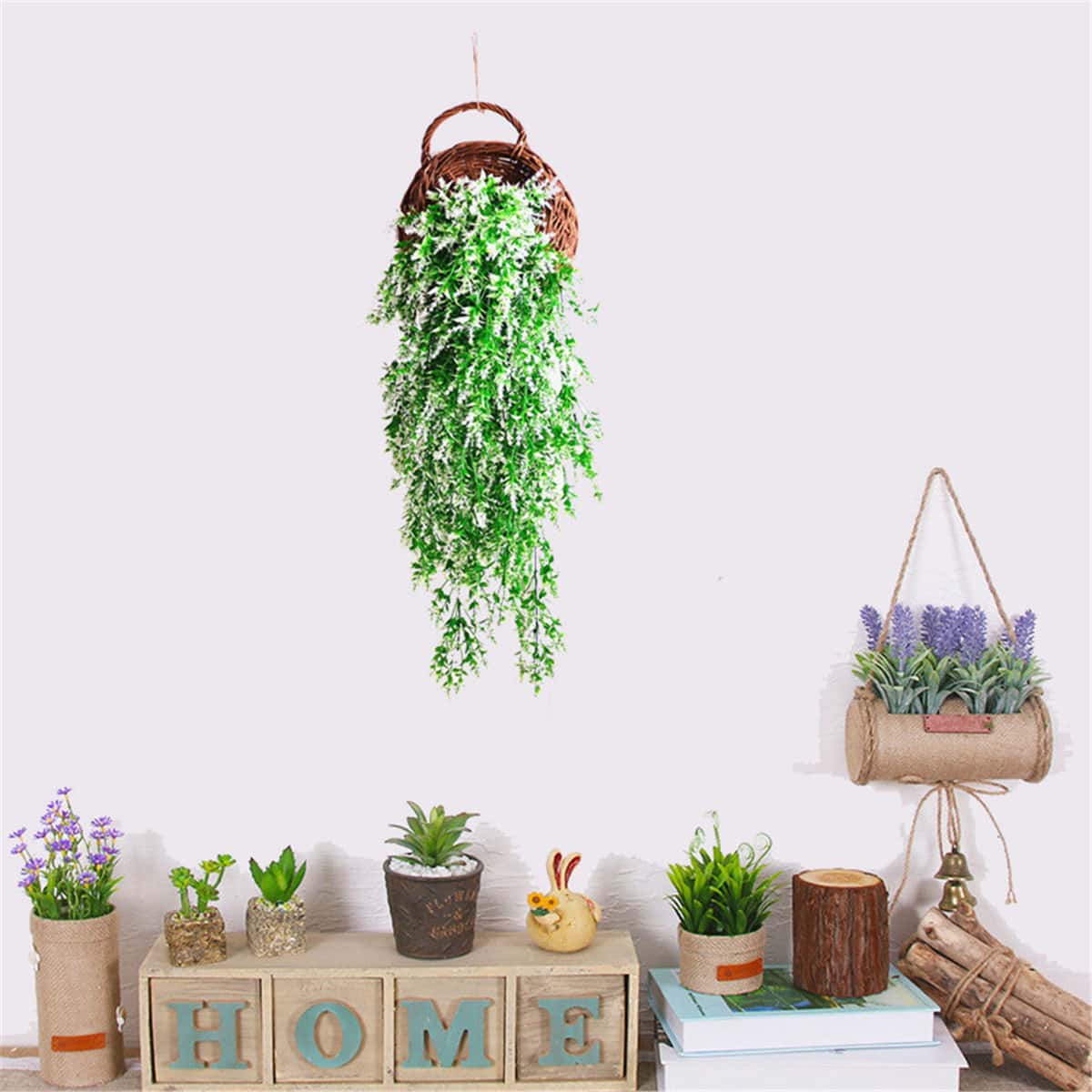 

1pc Artificial Hanging Vine, Multicolor