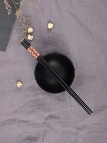 4pairs Wooden Chopstick,Kitchen,Christmas Gift - Multicolor - View 4