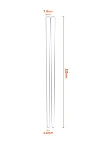 4pairs Wooden Chopstick,Kitchen,Christmas Gift - Multicolor - View 5