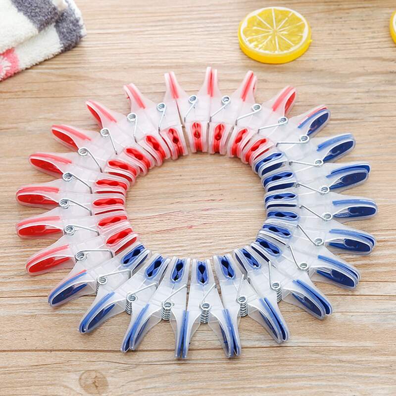 

24pcs Random Color Plastic Clothespin, Multicolor