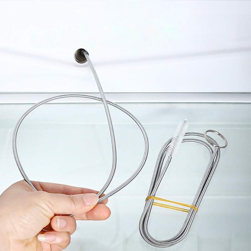 

1pc Flexible Refrigerator Brush, Silver