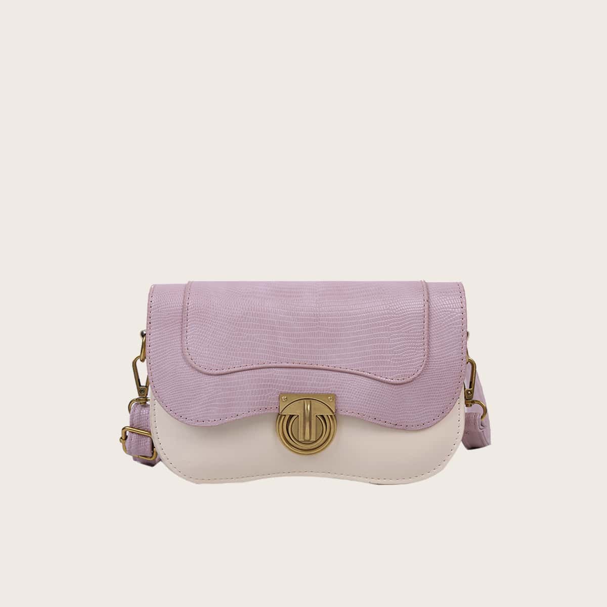 

Colorblock Snake Crossbody Bag, Multicolor