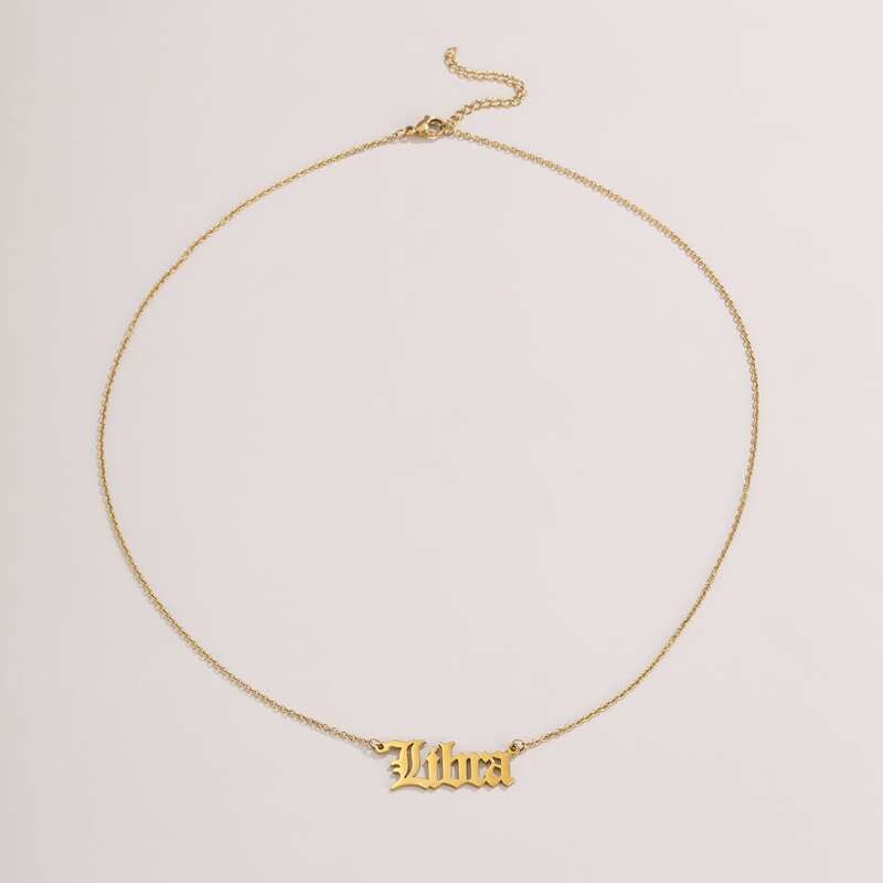 

Horoscope Libra Pendant Necklace, Gold
