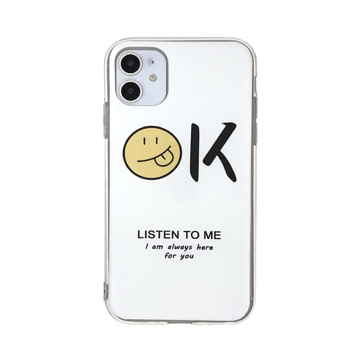 

1pc Slogan Graphic iPhone Case, Multicolor