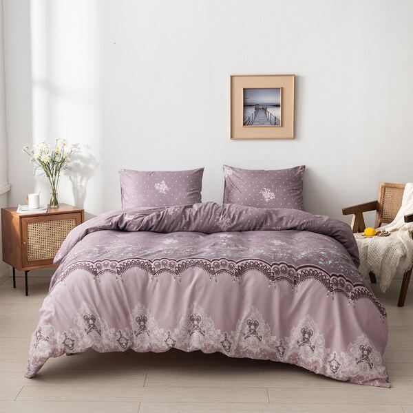 

Damask Print Bedding Set Without Filler, Multicolor