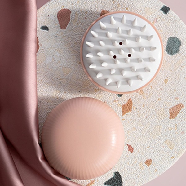 

1pc Silicone Shampoo Brush, Pink