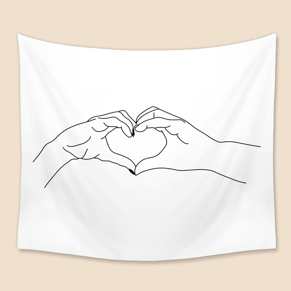 

Gesture Pattern Tapestry, White